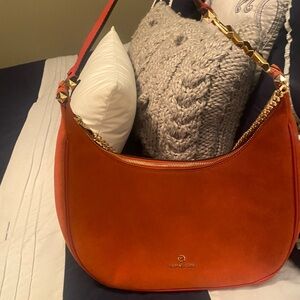 Gorgeous suede Michael Kors hobo bag brand new!!! Gold hardware with dustbag!